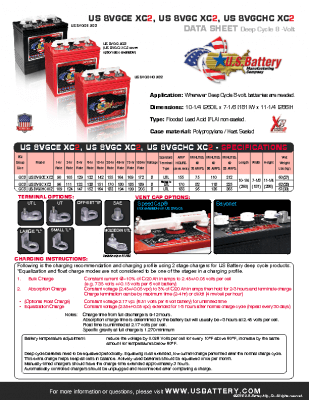 US 8VGC (series) XC2 / 8-VOLT