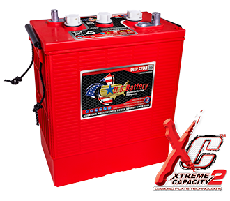 US 305N XC2 deep cycle battery with XC2 logo