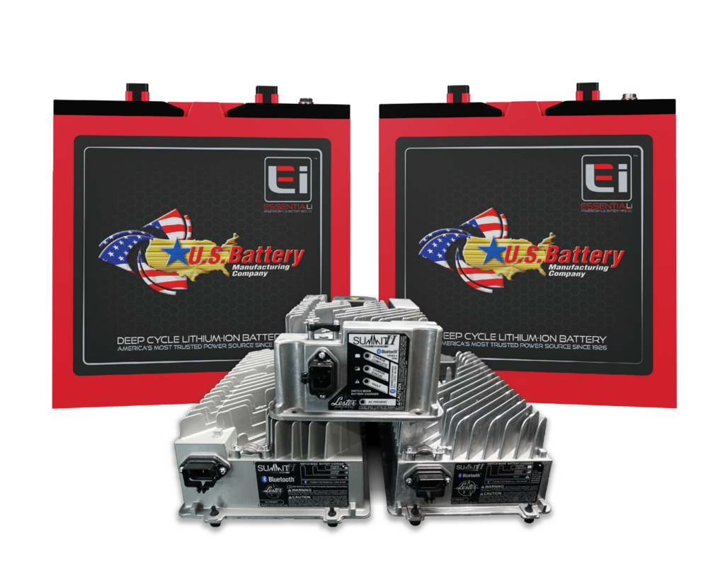 U.S. Battery Essential Li batteries and Lester chargers